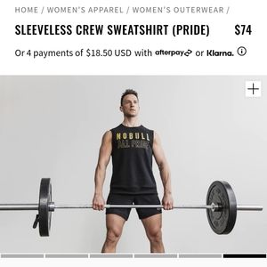 NOBULL Pride Sleeveless Crew Sweatshirt - Large